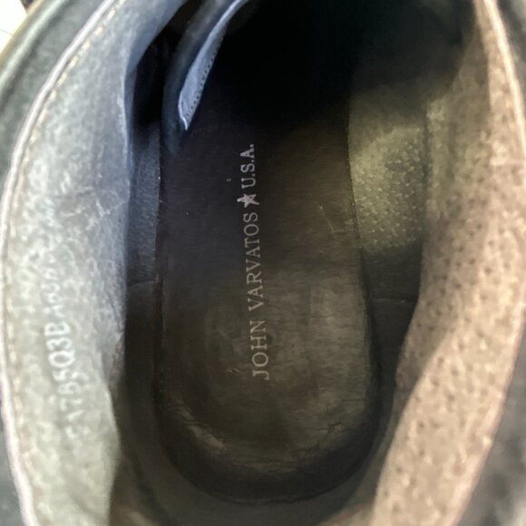 John Varvatos Chukka Boot Mens Size 8M Black Leather Canvas Lace Up Casual Dress main image 11